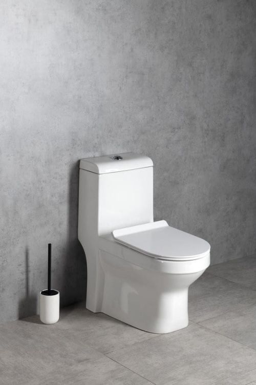 HUBERT kompakt WC, odpływ pionowy/poziomy, biały