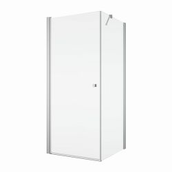 Kabina prysznicowa 90x90x200 cm z drzwiami otwieranymi w obie strony Sanswiss Solino SOL109005007+SOLT109005007+V3.SOL srebrny połysk