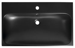 TORIDI umywalka ceramiczna 76x46,5cm, czarny mat