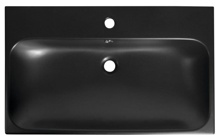 TORIDI umywalka ceramiczna 76x46,5cm, czarny mat
