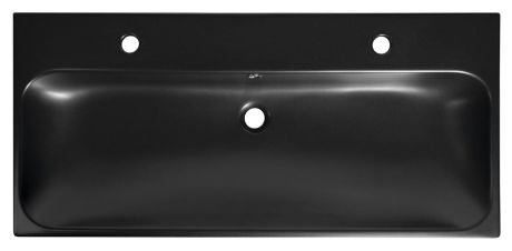 Przejdź do produktu TORIDI umywalka ceramiczna podwójna 101x46,5cm, czarny mat