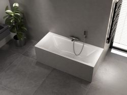 KALDERA SLIM Wanna prostokątna 180x80x40cm, biała