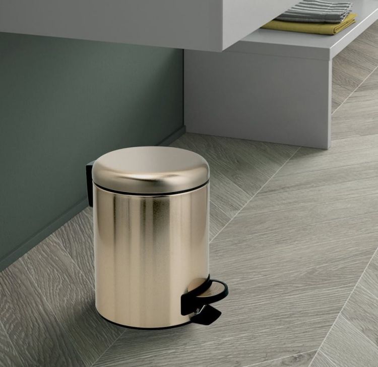 POTTY kosz na śmieci 3l, Soft Close , złoto mat