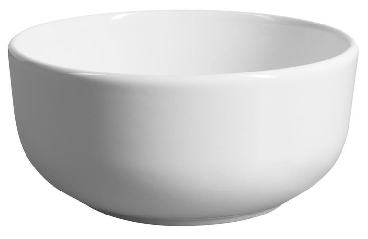 EMMI umywalka ceramiczna nablatowa, Ø33cm, biała