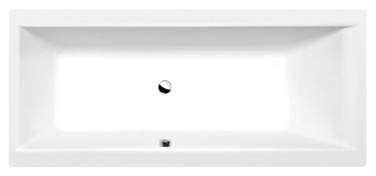 CLEO wanna prostokątna 170x75x48cm, czarny mat