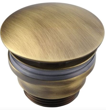 Przejdź do produktu Korek umywalkowy 5/4'', niezamykany, duży grzybek, 5-55mm, brąz