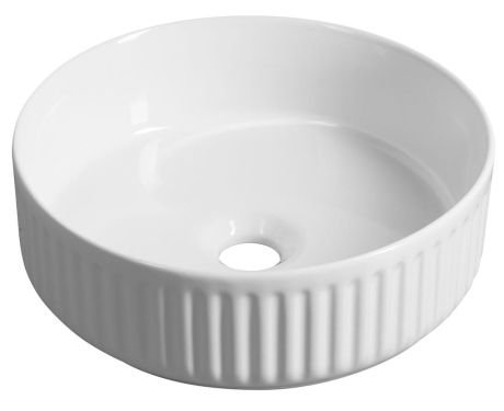 Przejdź do produktu ION umywalka ceramiczna nablatowa, Ø 36cm, biały