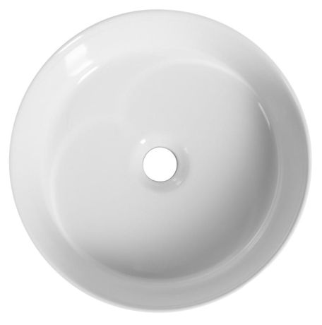 Przejdź do produktu ROMBO umywalka ceramiczna nablatowa, Ø 36cm, biały