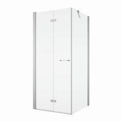 Kabina prysznicowa 120x120x200 cm z drzwiami składanymi SanSwiss Solino SOLF112005007+SOLT112005007 srebrny połysk