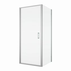 Kabina prysznicowa 70x70x200 cm z drzwiami otwieranymi w obie strony SanSwiss Top Line S TLSP0705007+TOPF20705007 srebrny połysk