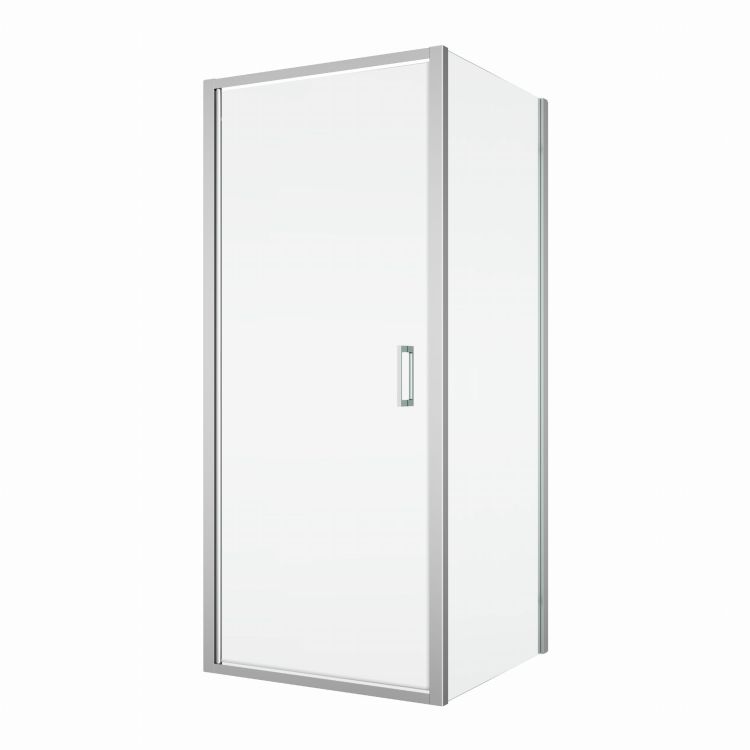 Kabina prysznicowa 75x75x200 cm z drzwiami otwieranymi w obie strony SanSwiss Top Line S TLSP0755007+TOPF20755007 srebrny połysk
