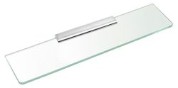 Półka szklana 600mm, chrom/szkło czyste