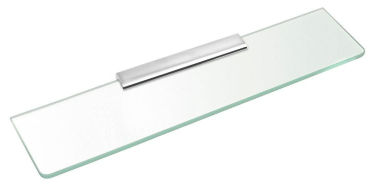 Półka szklana 600mm, chrom/szkło czyste
