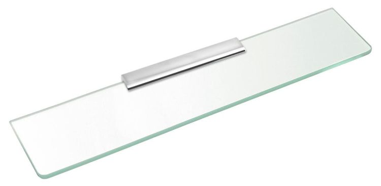 Półka szklana 700mm, chrom/szkło czyste
