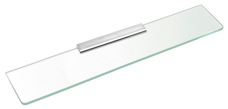 Półka szklana 800mm, chrom/szkło czyste