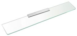 Półka szklana 900mm, chrom/szkło czyste