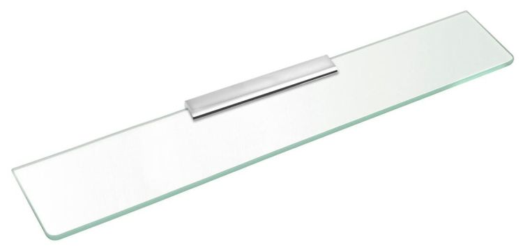 Półka szklana 900mm, chrom/szkło czyste