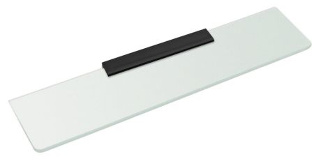 Przejdź do produktu Półka szklana 600mm, czarna/szkło mleczne