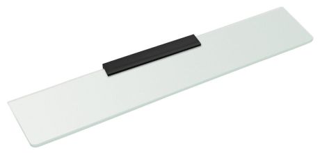 Przejdź do produktu Półka szklana 800mm, czarna/szkło mleczne