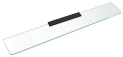 Półka szklana 1000mm, czarna/szkło czyste