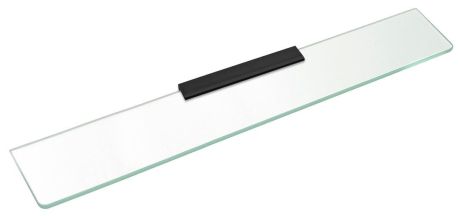Przejdź do produktu Półka szklana 1000mm, czarna/szkło czyste