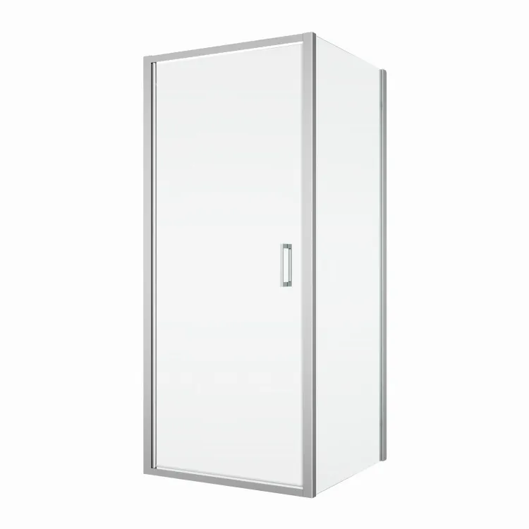 Kabina prysznicowa 80x120x200 cm z drzwiami otwieranymi w obie strony SanSwiss Top Line S TLSP0805007+TOPF21205007 srebrny połysk