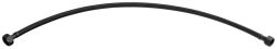 Wąż przyłączeniowy nierdzewny FxF 3/8"x1/2", 60cm, czarny mat