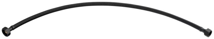 Wąż przyłączeniowy nierdzewny FxF 3/8"x1/2", 60cm, czarny mat