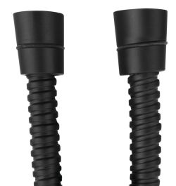 POWERFLEX wąż prysznicowy, 120cm, czarny mat