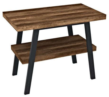 Przejdź do produktu TWIGA konsola pod umywalkę 90x72x50 cm, czarny mat/ciemny dąb