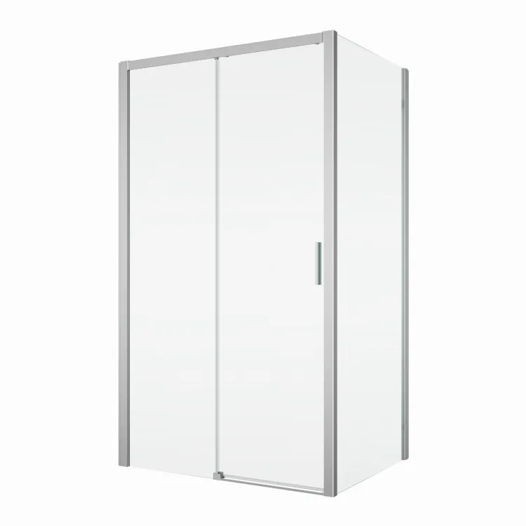 Kabina prysznicowa 120x70x200 cm z drzwiami rozsuwanymi SanSwiss Top Line S TLS21205007+TOPF20705007 srebrny połysk