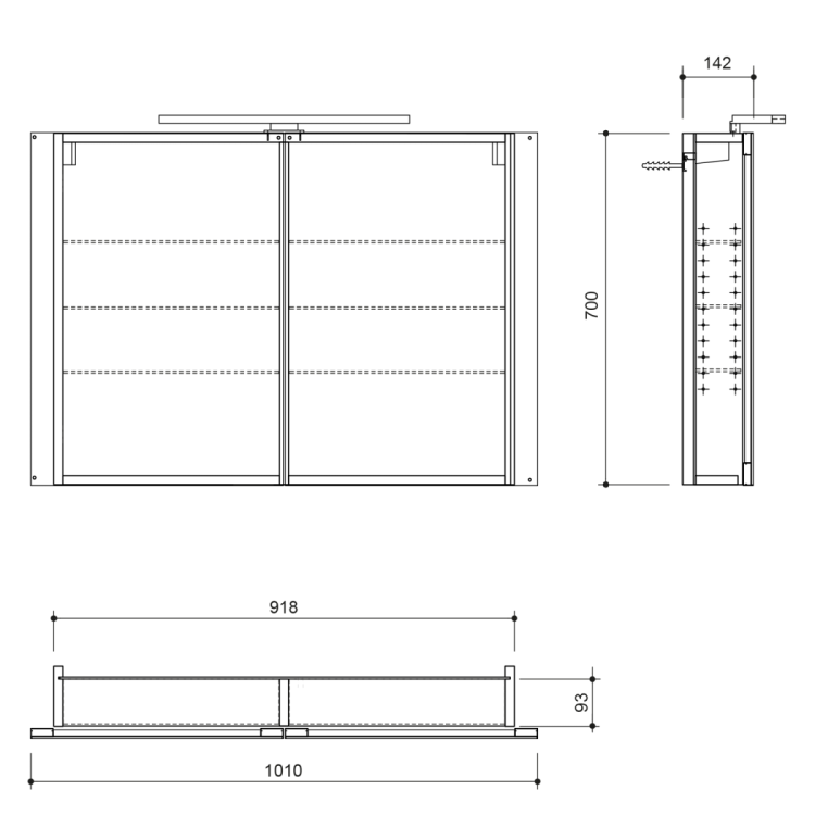 Zestaw łazienkowy SITIA 105, sosna rustykalna