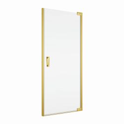 Złote drzwi prysznicowe wahadłowe Sanswiss Cadura Gold Line CA1CD+V2.CA.12