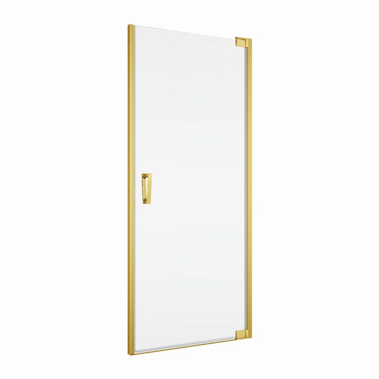 Złote drzwi prysznicowe wahadłowe Sanswiss Cadura Gold Line CA1CD+V2.CA.12