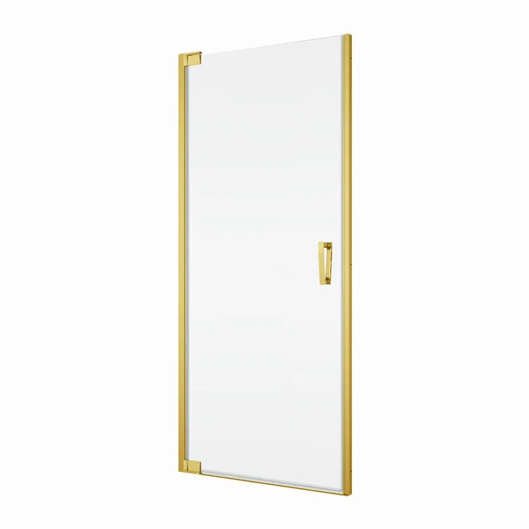 Złote drzwi prysznicowe wahadłowe Sanswiss Cadura Gold Line CA1CG+V2.CA.12