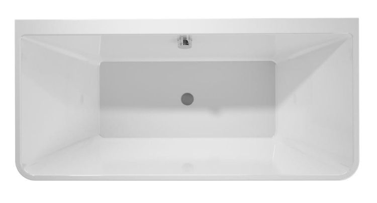 LIBERTA D wanna akrylowa przyścienna 170x78x60cm, biała