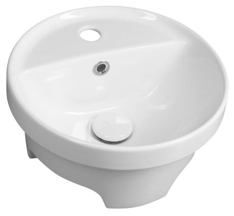 Przejdź do produktu YUVA umywalka ceramiczna wpuszczana, Ø 38cm, biały