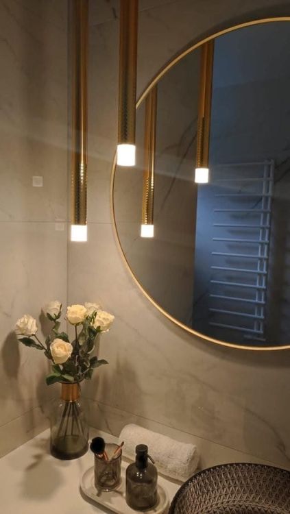 PUCCINI lampa wisząca LED, 2W, 500x25mm, złoto