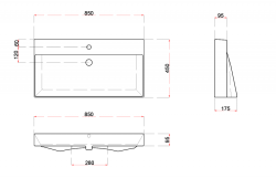 FILENA 85 zestaw łazienkowy, biała