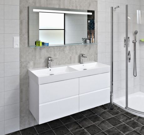 Przejdź do produktu FILENA 120 zestaw łazienkowy, biały mat