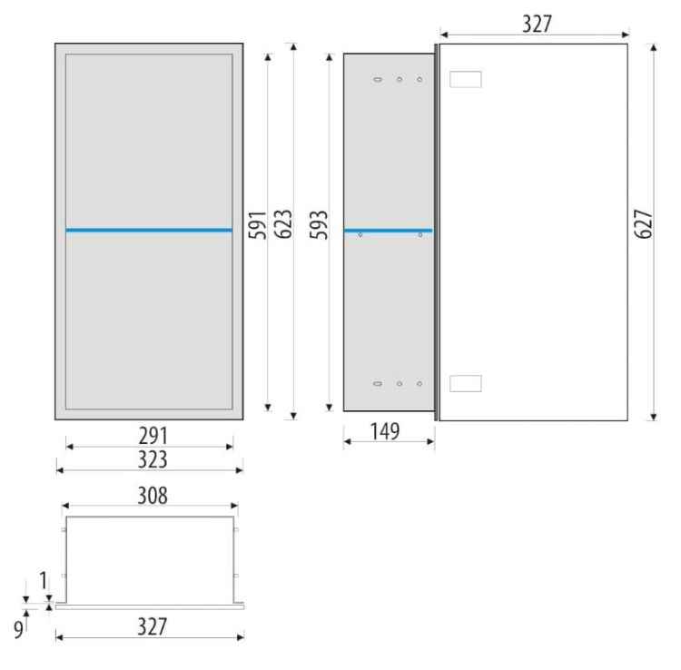 szafka łazienkowa do zabudowy w ścianie 60x30 cm rysunek techniczny.JPG