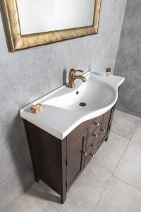ZARA 100 umywalka ceramiczna do mebli 99,5x46,5cm, biała