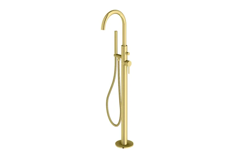 Bateria wannowa wolnostojąca 112 cm złoty Kohlman Axel QF1165AGD