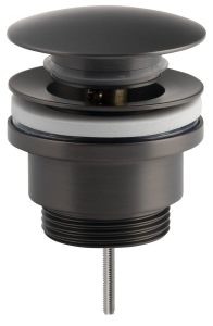 Korek umywalkowy 5/4“, klik-klak, duży grzybek, (W) 10-55mm, gun metal