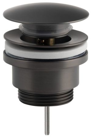 Przejdź do produktu Odpływ umywalkowy 5/4", klik-klak, duży korek, 10-55mm, gun metal