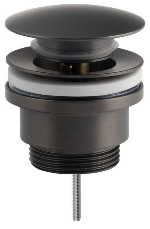 Korek umywalkowy 5/4“, klik-klak, duży grzybek, (W) 10-55mm, gun metal