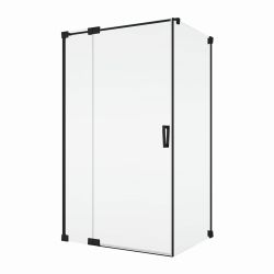 Kabina prysznicowa z czarnymi profilami i drzwiami otwieranymi w obie strony Sanswiss Cadura Black Line CA13G+CAT1+V2.CA.06
