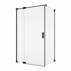 Kabina prysznicowa z czarnymi profilami i drzwiami otwieranymi w obie strony Sanswiss Cadura Black Line CA13G+CAT1+V2.CA.06