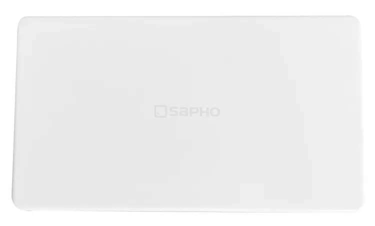 Pokrywa na odpady 144x82mm, logo SAPHO, kompozyt, biały