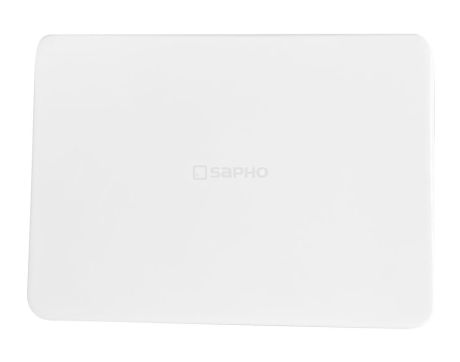 Przejdź do produktu Pokrywa na odpady 147x106mm, logo SAPHO, kompozyt, biały